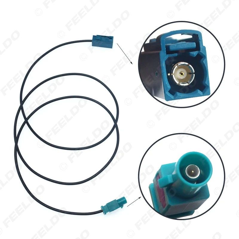 Single Female Fakra To Male Fakra Antenna Extension Cable For Car Stereo Head Unit With Optional Length