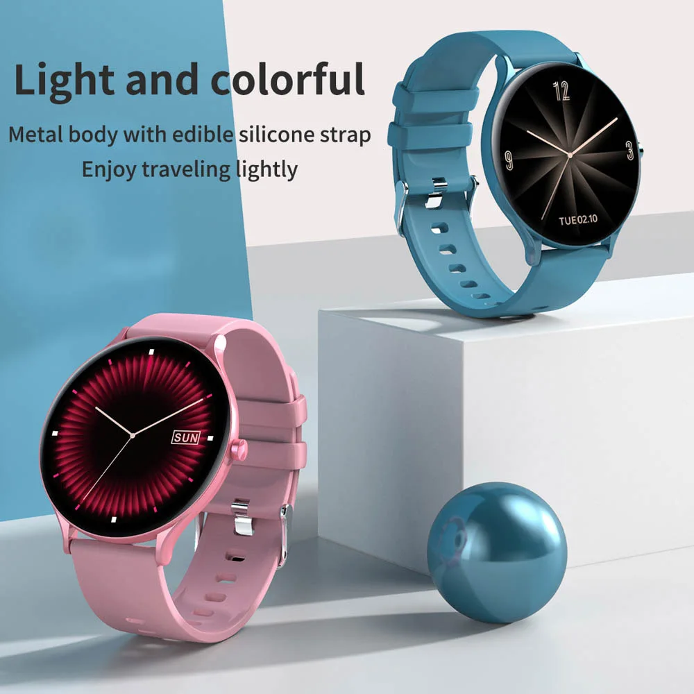 2020 Ultra mince montre intelligente hommes femmes plein écran tactile Bluetooth sport Tracker Fitness montre Smartwatch pour Android IOS téléphone