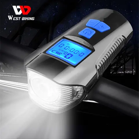 Waterproof USB Rechargeable Bike Front Light West Biking