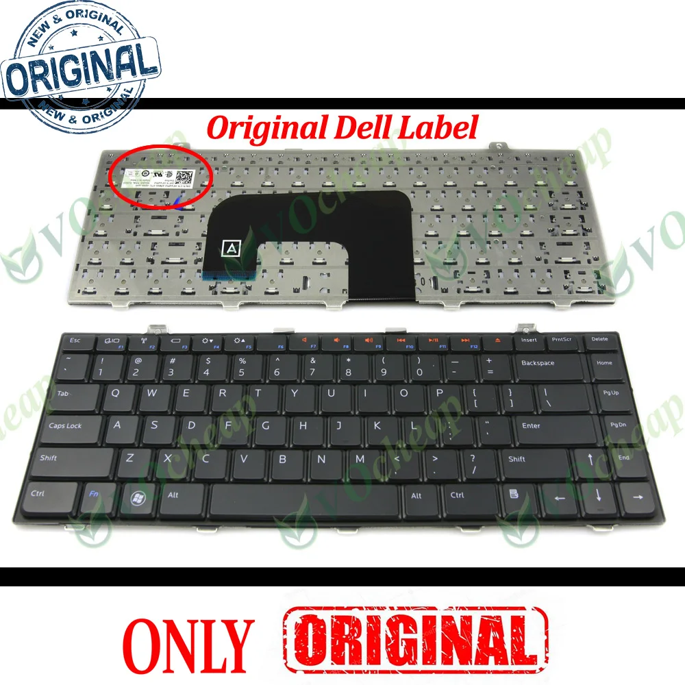 لوحة مفاتيح كمبيوتر محمول جديد لـ Dell Studio 14Z 1440 1470 15Z 1570 Black US - NSK-DJ001 0P445M P445M