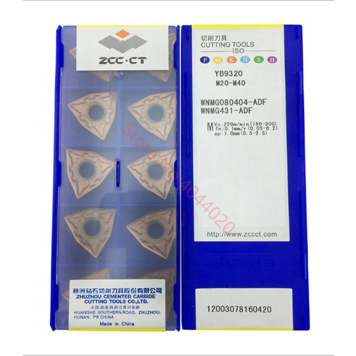 

ZCC.CT WNMG080404 WNMG080408 WNMG080412-ADF YB9320 Carbide Insert WNMG Inserts