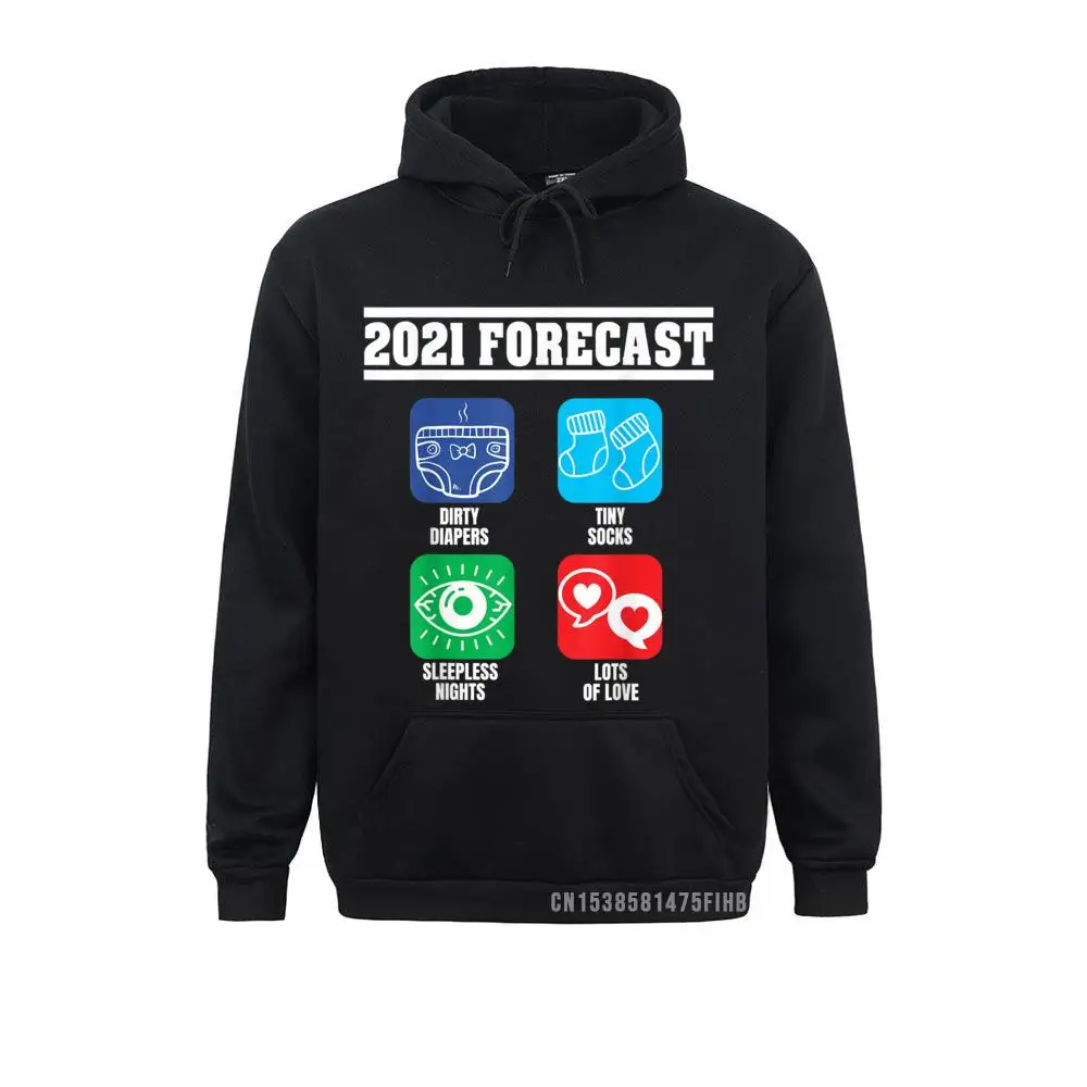 Forecast New Dad Mom Baby Announcement Pregnancy Gift Hoodie Men's Hoodies Sweatshirts Gothic Sportswears Brand New