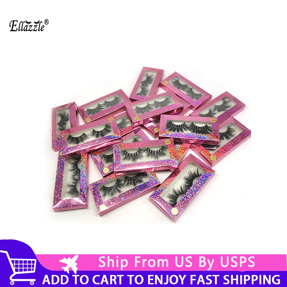 

25mm 3D Mink Lashes Wholesale 10/50/100 Pairs Make Up Eyelash Extension Tools For Beauty Natural Eyelashes Mink Fluffy Lash Bulk