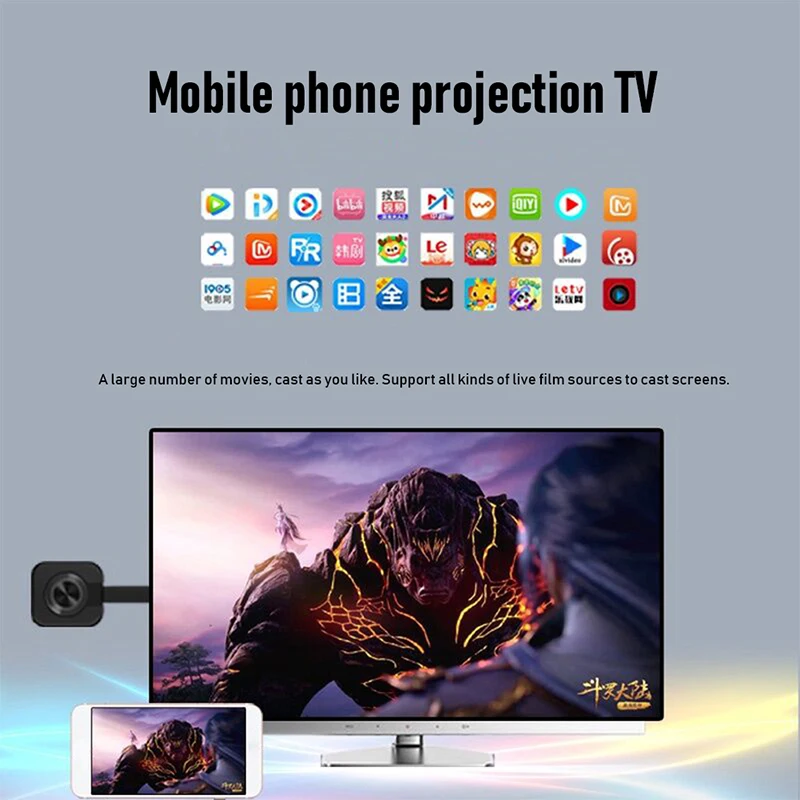 DISOUR الهاتف المحمول العارض واي فاي لاسلكي Hdmi متوافق العارض نفس الشاشة جهاز ل Ios أندرويد نقل المحمولة