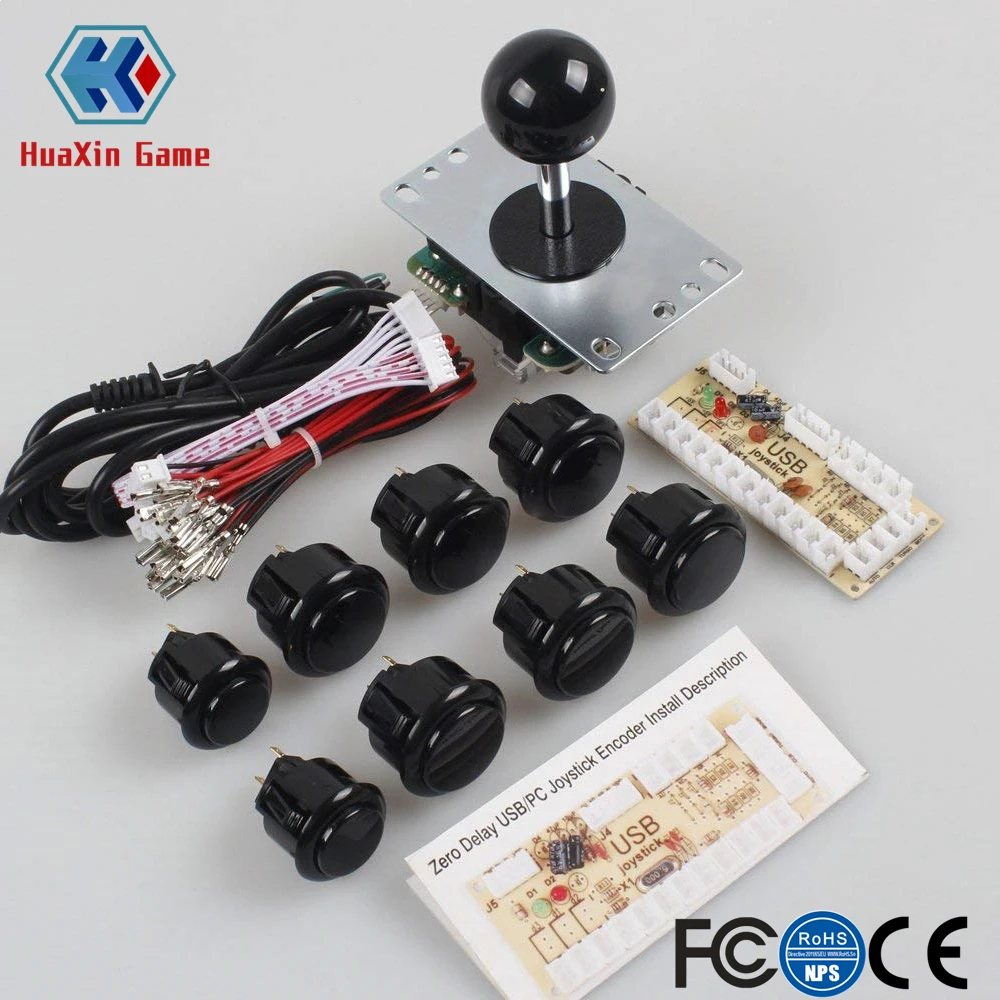 

Classic Arcade Video Games Kit, Sanwa Joystick, PC Joystick, Raspberry Pi, RetroPie DIY Projects, Mame Jamma Parts, 1 Player