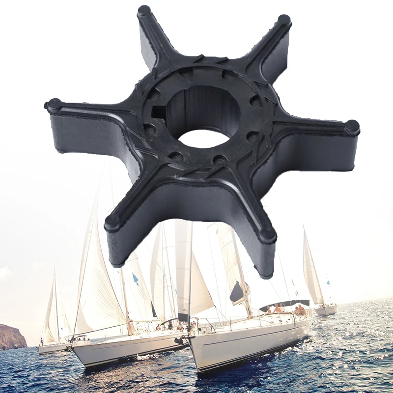 Boat Water Pump Impeller 6 Blade For Hidea 2 Stroke 9.9/15HP 4 Stroke 8/9.9/15/20HP Outboard Motor 2.1*2.1*0.6″ 63V-44352-01-00