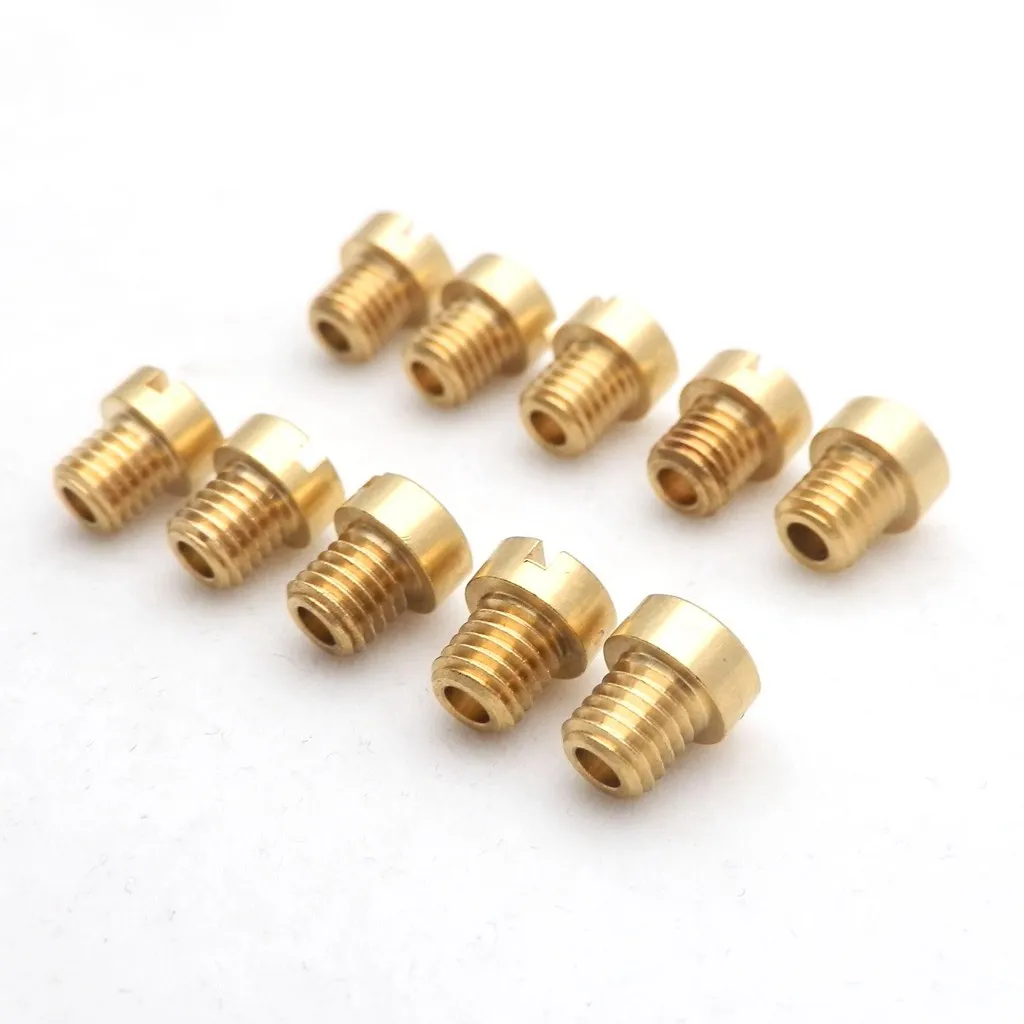 10pcs/set 5mm M5 Main Jet for Dellorto Carburetor SHA PHBG NC T5 JNC Tomos A35 Targa LX Sprint Size From 40 To 200