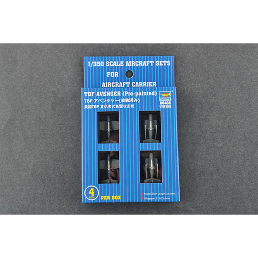 

Trumpeter масштаб 1/350 TBF Avenger предварительно окрашенный набор моделей самолетов 4 шт./компл. # 06408