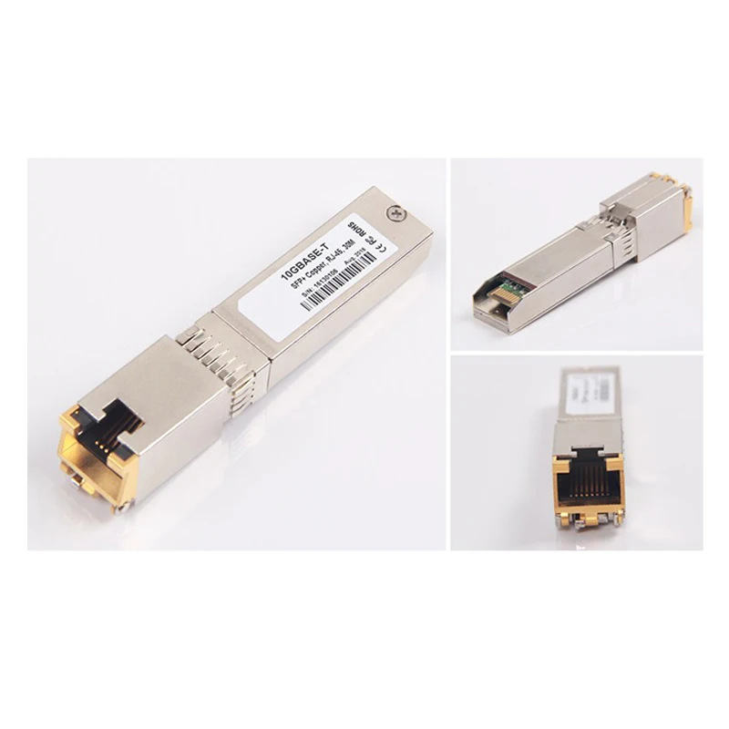10G Sfp + Naar RJ45 moduł Koper 10Gb Sfp moduł RJ45 Sfp Sfp +-T 10GBase-T Koper sfp 80M dla Cisco Mikrotik tp-link d-link