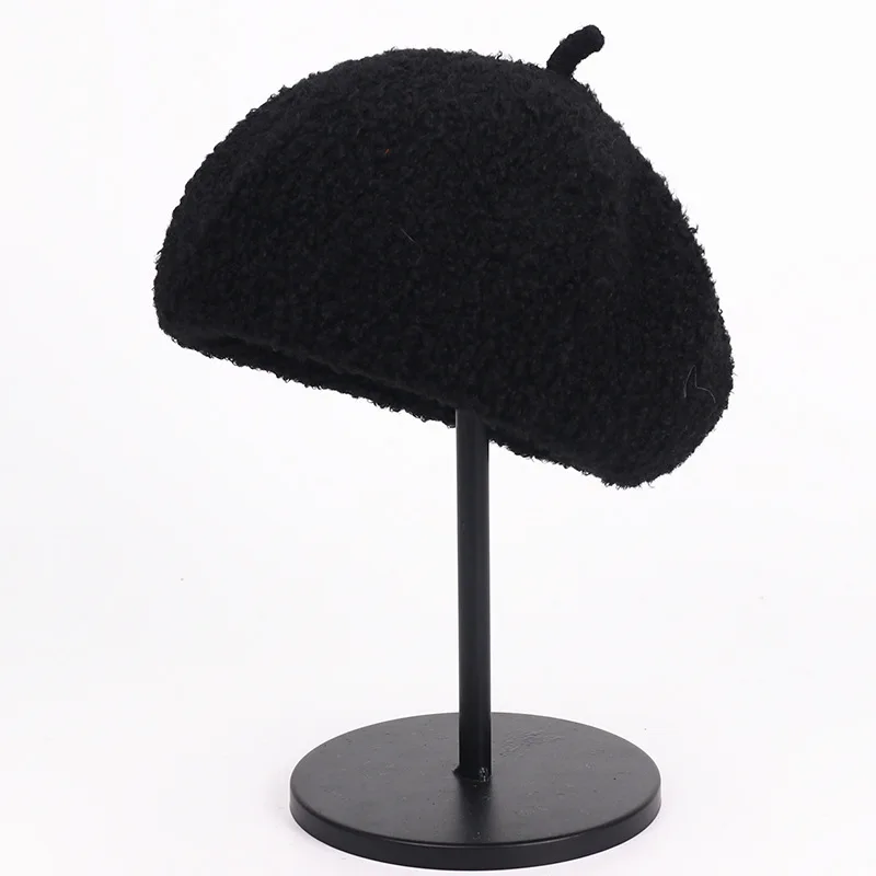 

Thick warm Woolen Wool beret hat Caps Painter artist hat Beanies for winter gilr women