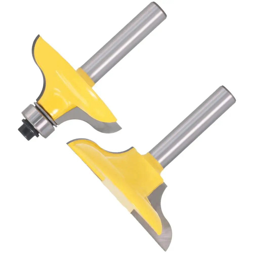 2pcs 8mm Shank Entry Door for Long Tenons Router Bit woodworking cutter bits Tenon Cutter for Woodworking Tool