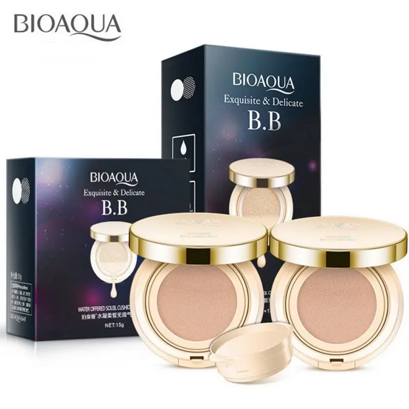 

BIOAQUA Air Cushion BB Cream Brighten Concealer Moisturizer Foundation Face Whitening Makeup Facial Base Perfect Cover Cosmetics