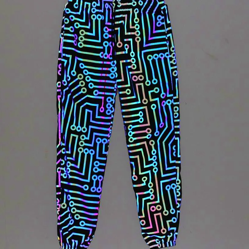 Men Geometric Circuit Lines Colorful Reflective Jackets Hip Hop Windbreaker Men's Reflect Light Casual Coats Jaqueta Masculina 164 H97304f11dfa54646a80583a271c662ddY