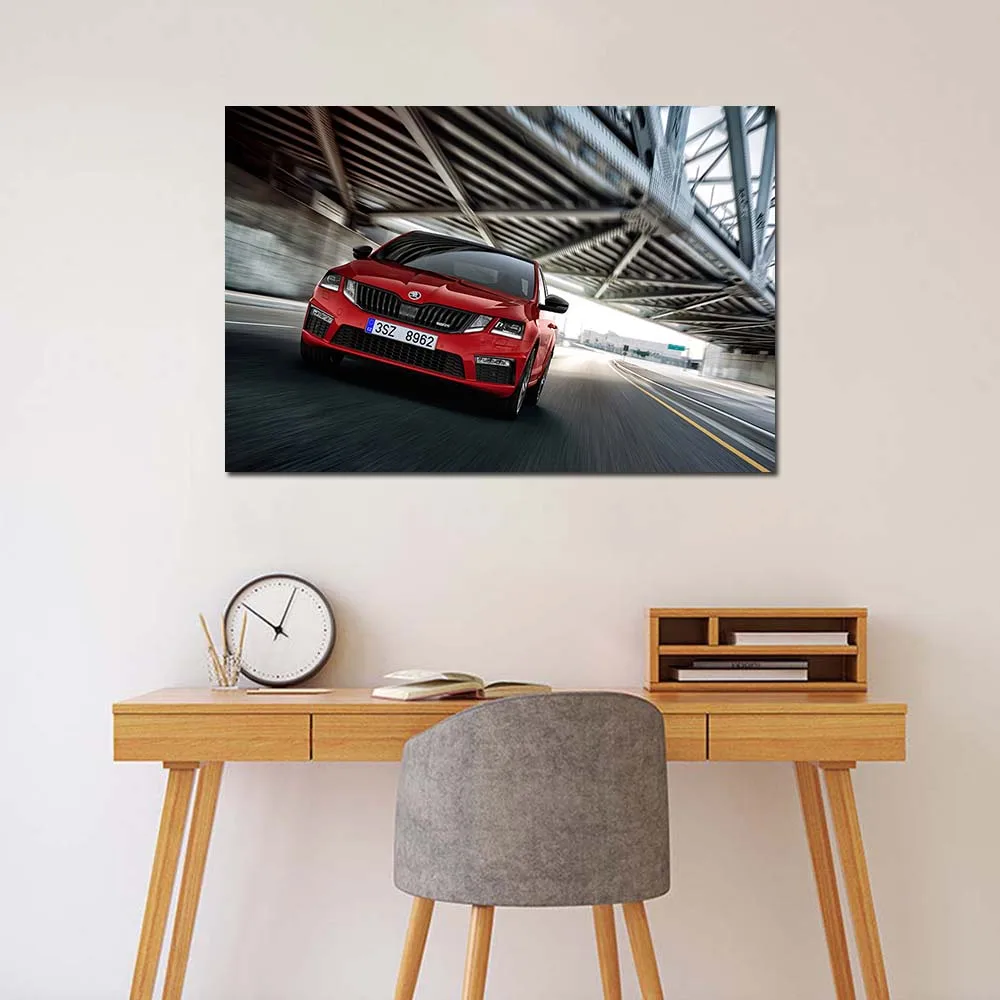 Skoda Octavia RS 245 Car Posters and Prints Canvas Painting Modern Wall Picture For Living Room Decor