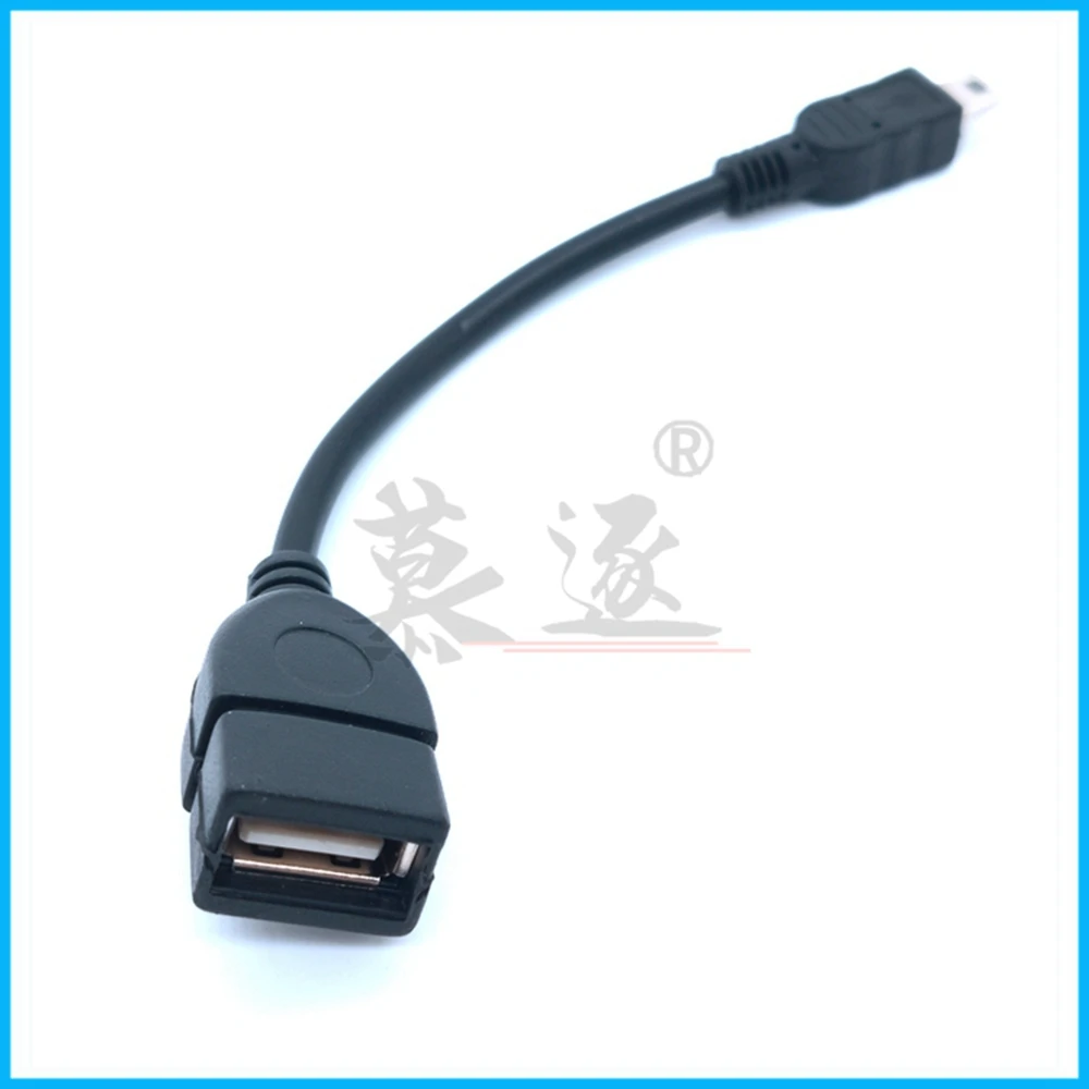 Mini USB 5PinชายUSBหญิง 90 องศาแปลงอะแดปเตอร์ข้อมูลสำหรับรถMP3 MP4 แท็บเล็ตโทรศัพท์U-Di