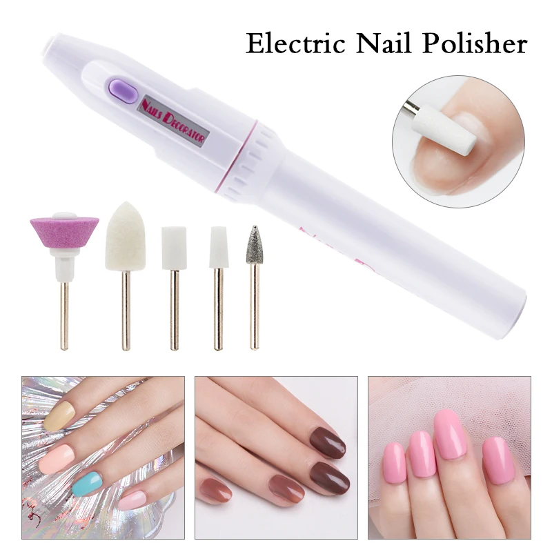 Best Prices Electric Nail Polisher Manicure Machine Milling Drill Bits Set Polishing Pen Nail Accessories Gel Nail Polish Remove