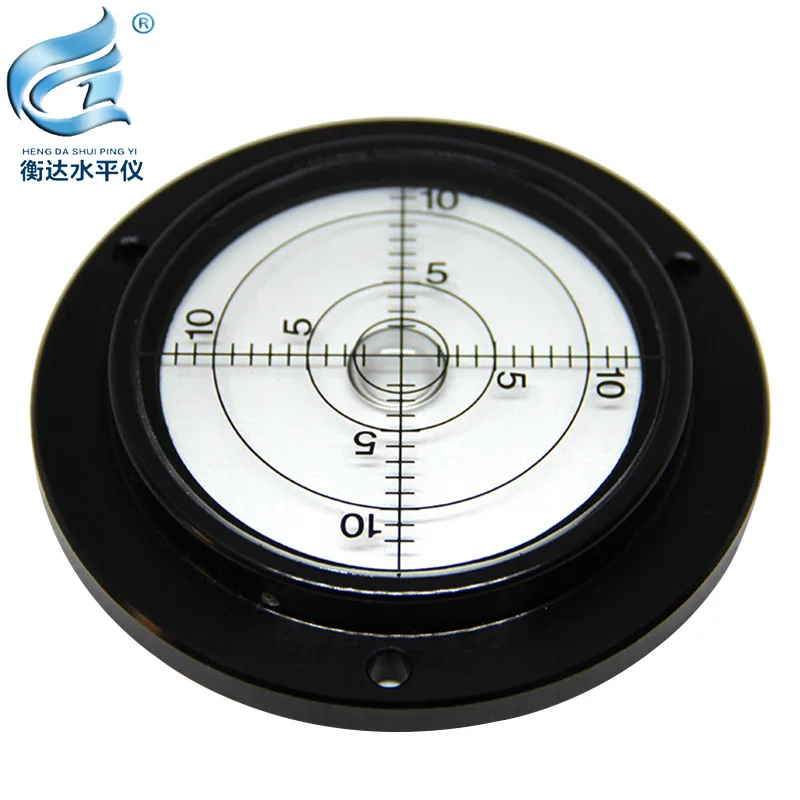 bubble spirit level Round Spirit Levels Crane horizontal bubble Level Measuring Instrument Size 80*62*13mm 1 order