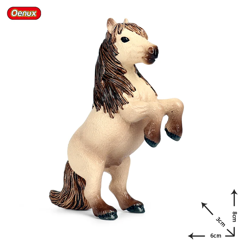 Oenux Forest Wild Animals Horse Tiger Dog Insect Snake Cow Wolf Action Figure Model Figurines Miniature Educational Toy For Kids