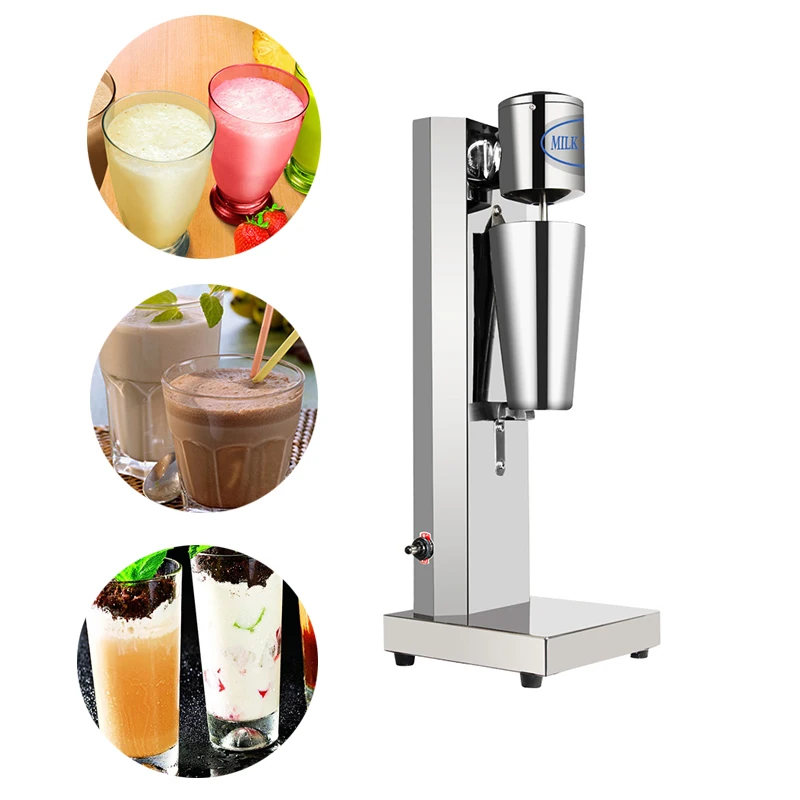 180W Commercial Milkshake Maker Drink Mixer Professional Milk Tea Shop Blender Milk Foam Single Spindle