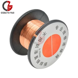 2Pcs 0.1MM Copper Soldering Solder PPA Enamelled Repair Reel Wire Jumper Wire Wrapping Wire