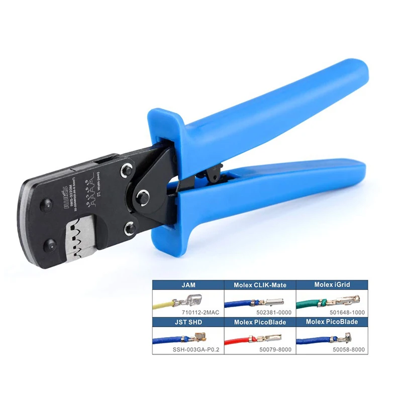 IWS-3220 Crimping Plier Hand Crimper Tools for JST SHD,JAM,TYCO D-100,etc. Crimp Range 0.03-0.5mm² (AWG: 32-20) IWISS hand tool