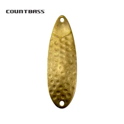 COUNTBASS 황동 연어 낚시 스푼 블랭크, 6g, 7 oz, 32oz, 배스 파이크 송어용 블랭크 낚시 루어, 50 개