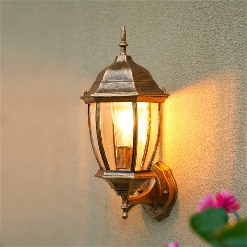 

OUFULA Classical Outdoor Wall Lamp Waterproof IP65 Retro Sconces Lighting Decorative for Home Porch