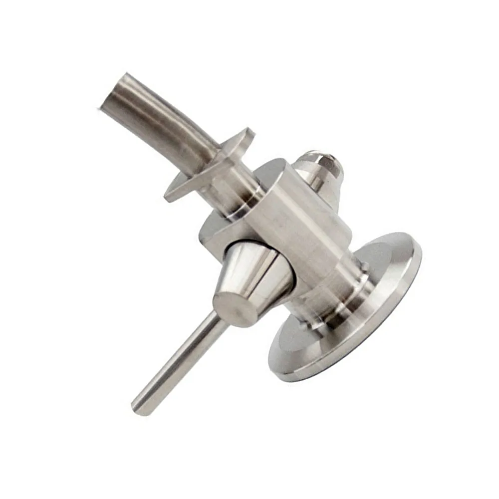 Beer Sampling Valve No-bacteria Tri Clamp Sanitary Stainless Steel SUS304  Food Grade Germ-free Sample Valve Ferrule OD 50.5mm