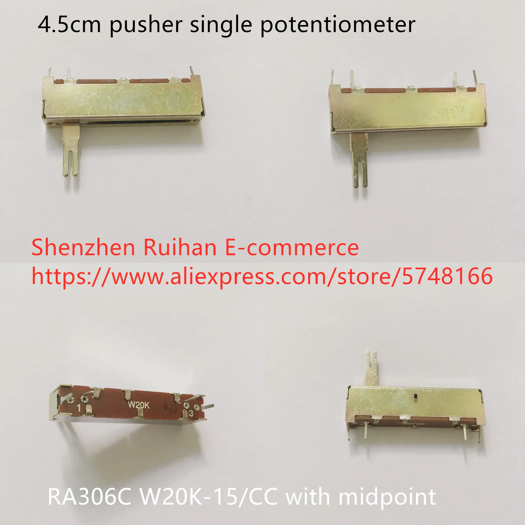 

Оригинальный новый 100% 4,5 см кнопочный одиночный потенциометр RA306C W20K-15/CC со средней точкой (ПЕРЕКЛЮЧАТЕЛЬ)
