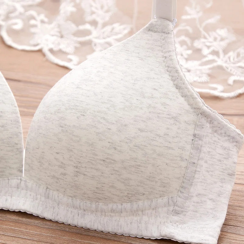 1pc Teen Girls Underwear Soft Padded Cotton Soild Bra for Young Girls for Yoga Sports Running Small Training Bra 12-16years