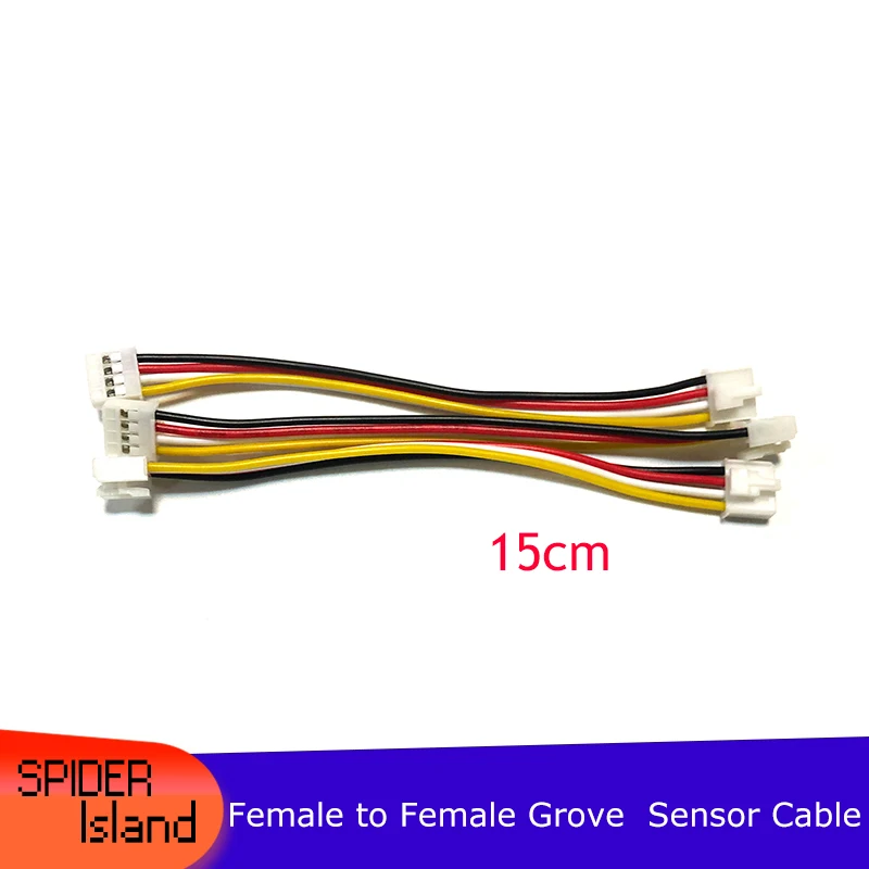 Grove - 4pin female to female buckle 15CM cable (5 PCs per Pack) winder