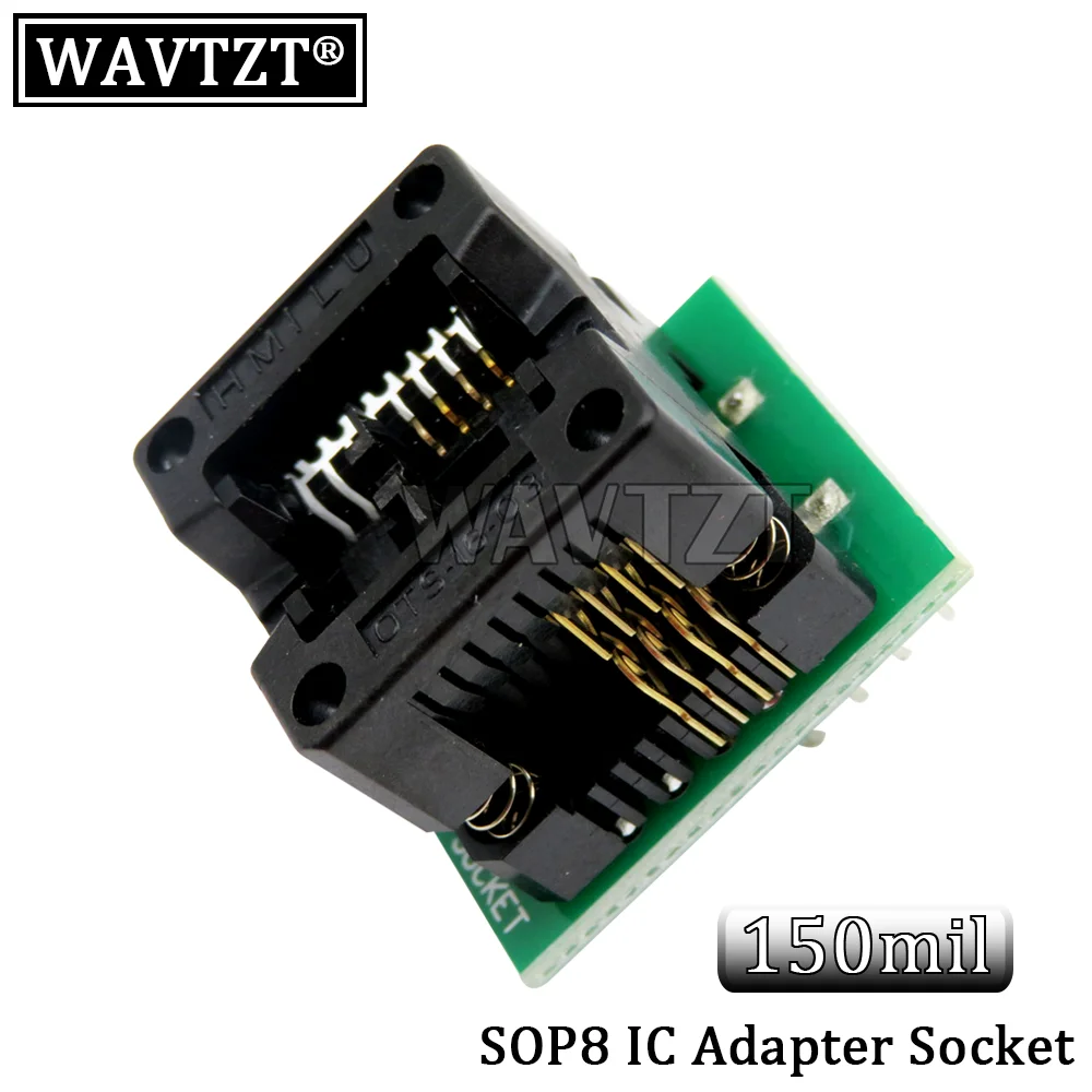 SOP16 to DIP8 Wide-body Seat Wide 150mil 200mil 208mil 300mil Programmer SOP8 Adapter Socket for EZP2010 EZP2013 CH341A IC test