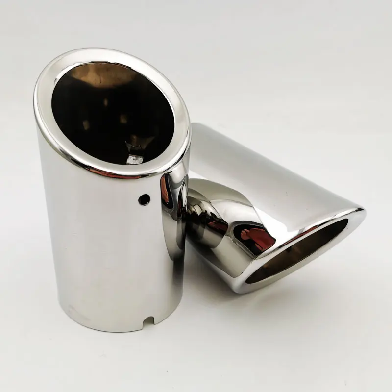 SINGING muffler end pipe tail throat decoration car parts exhaust tips accessories For 09-2014 bmw 7 series 730li 740ld F01 F02 view 5