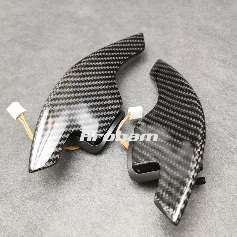 Carbon Fiber Extended Paddle Shifters For Audi R8 TT 5.2 TFSI Quattro 2008 2009 2010 2011 2012 2013 2014 2015 OEM 8J0951527A