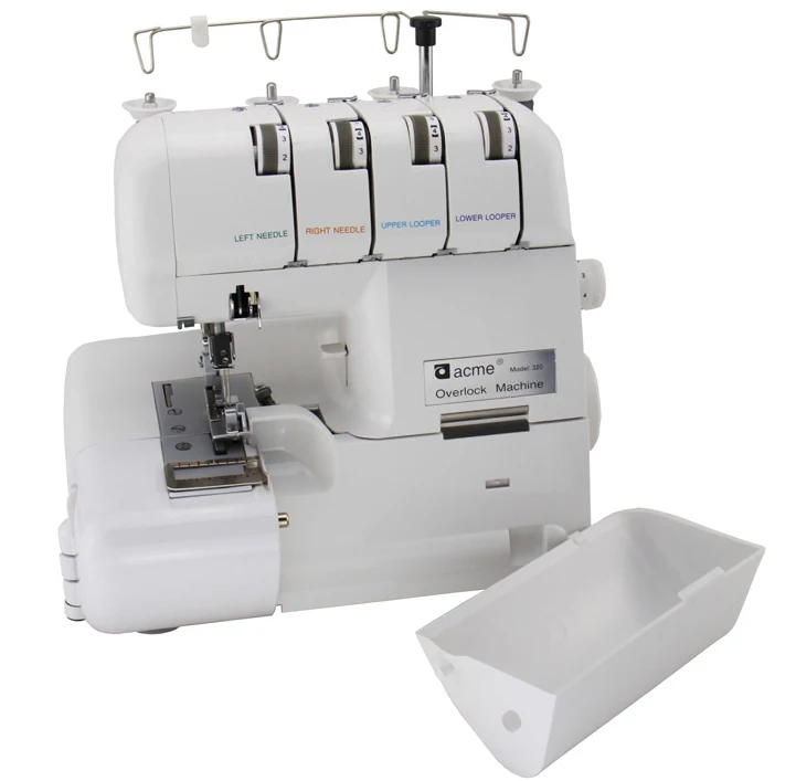 Household Multi-Function Serger/Overlock Sewing Machine With Lamp,2/3/4 Thread Ornament Edge,220-240V,50/60Hz,90W,Great Quality