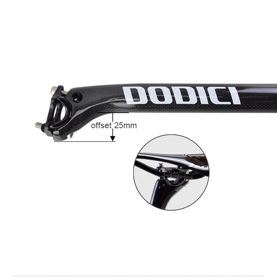 Fahrrad Carbon Sattelstütze, 27,2/30,8/31,6mm MTB Carbon Sattelstütze, Länge 340/400mm Fahrrad Sattelstütze, Mountain Road Radfahren Zubehör – Detail 5