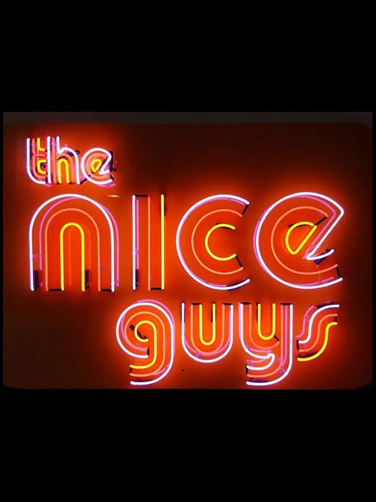 

Neon Sign For the nice guys handcraft Glass Tubes beer bar club Commercial Lamp resterant light advertise custom Handmade light