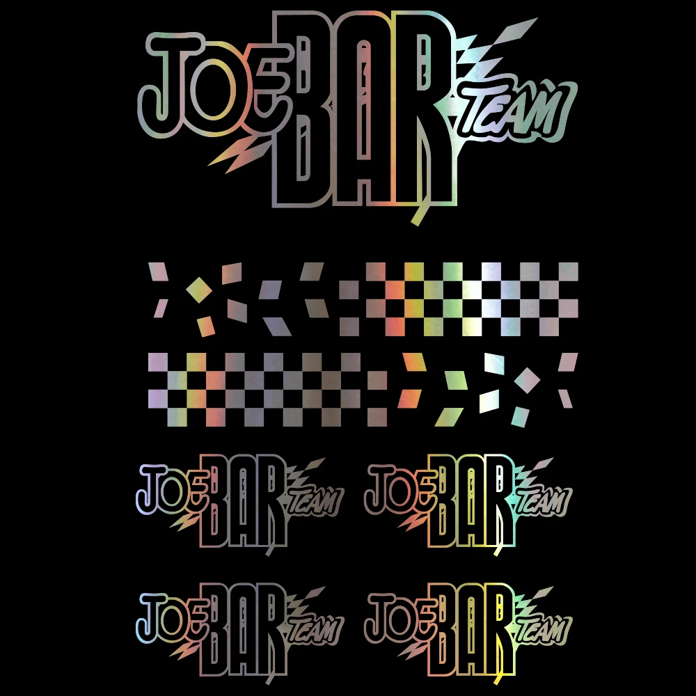 متوافق ل جو بار فريق 7 ملصقات الشارات موتو الراعي ملصقات السيارات 9 خيارات اللون