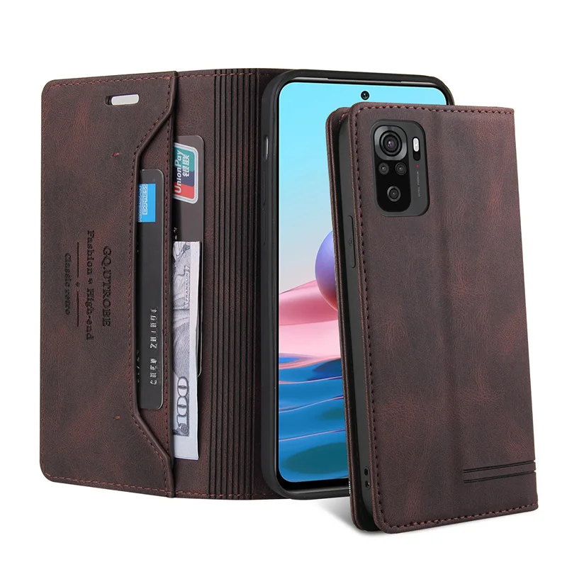 Magnetic Flip Leather case For Redmi Note 10 10s 9 pro max 9T 9A 9C 8A K40 pro Wallet Cover For xiaomi 10T lite Poco X3nfc M3 F3