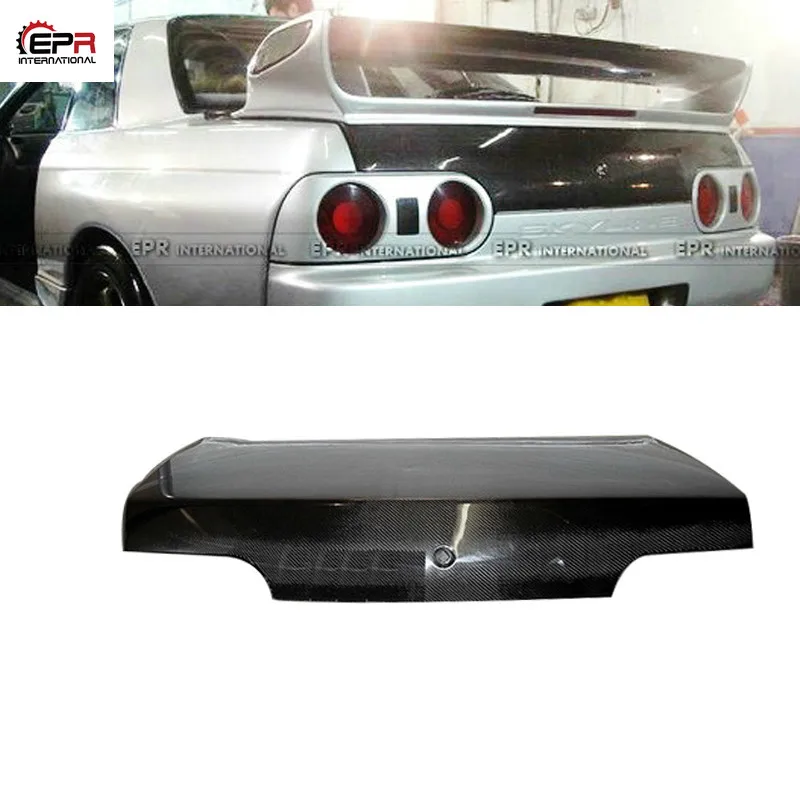 

For Nissan R32 Skyline GTR GTS OE Style Carbon Fiber Glossy Finished Rear Trunk Bootlid Car accessories Body Exterior kits