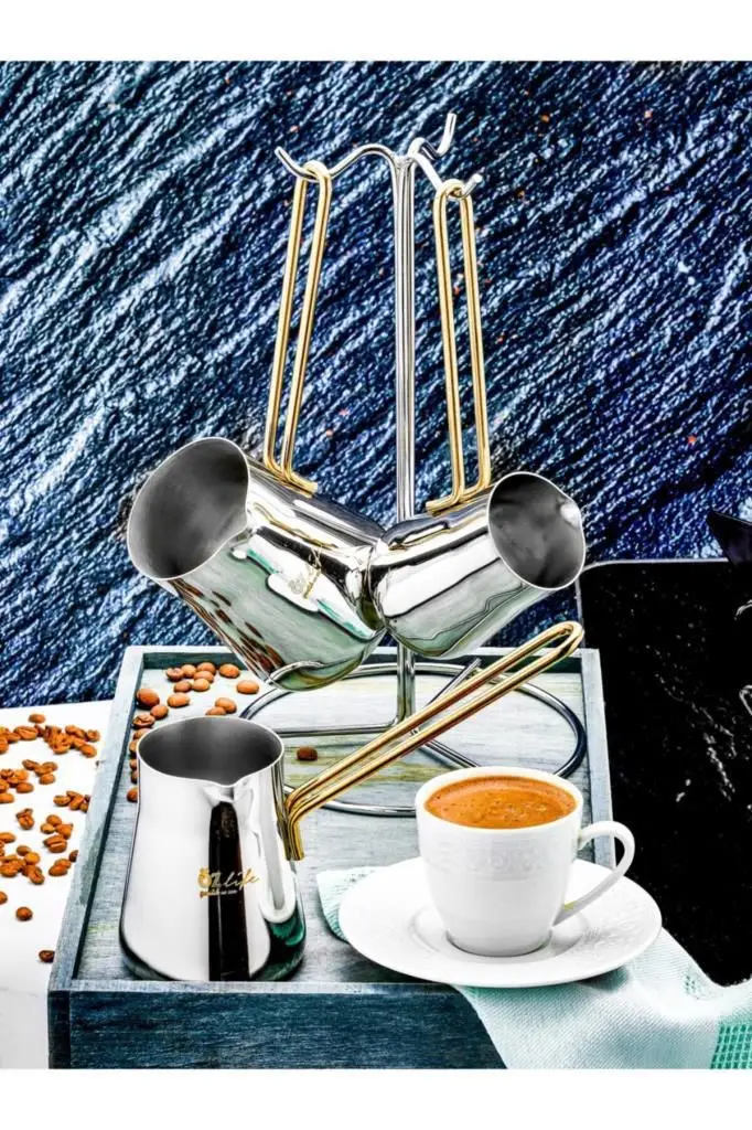 DOLBOVI ÖZLİFE GALA Coffee POT KIT-GOLD Coffee maker турка для кофе cafetera