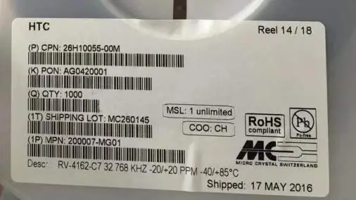 10PCS/ RV-4162-C7 32.768KHZ 32.768K Active clock module crystal oscillator