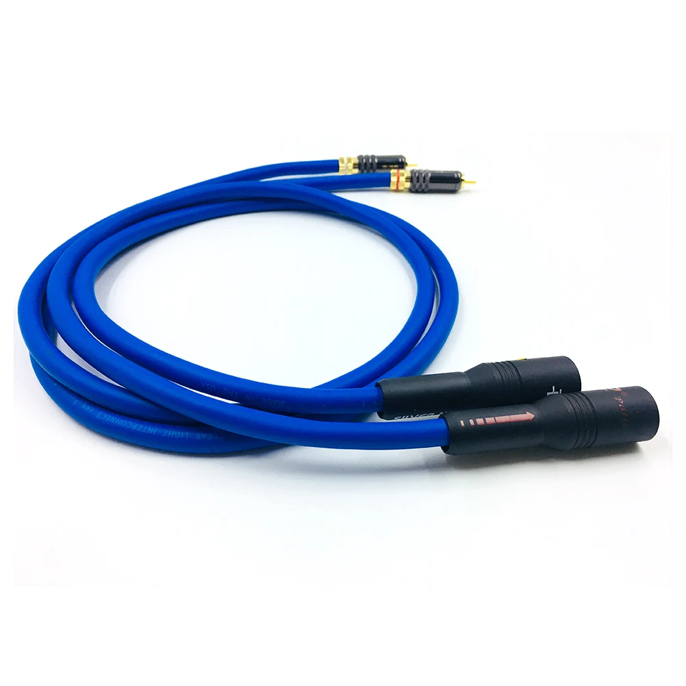 

Free shipping Pair HiFi Cardas RCA to XLR Balanced plug Audio Cable Cardas Cross Audio Amplifier CD DVD player RCA interconnect