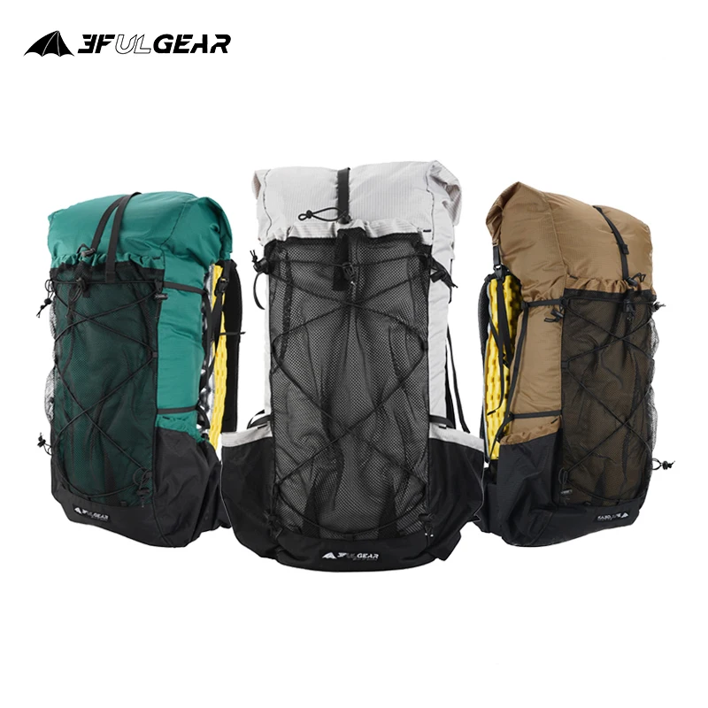 Imagem -03 - Gear-ultraleve Caminhadas Mochilas 45l Portátil Escalada Bolsas Waterproof Camping Packs para Outdoor Viagem Qidian 3f ul