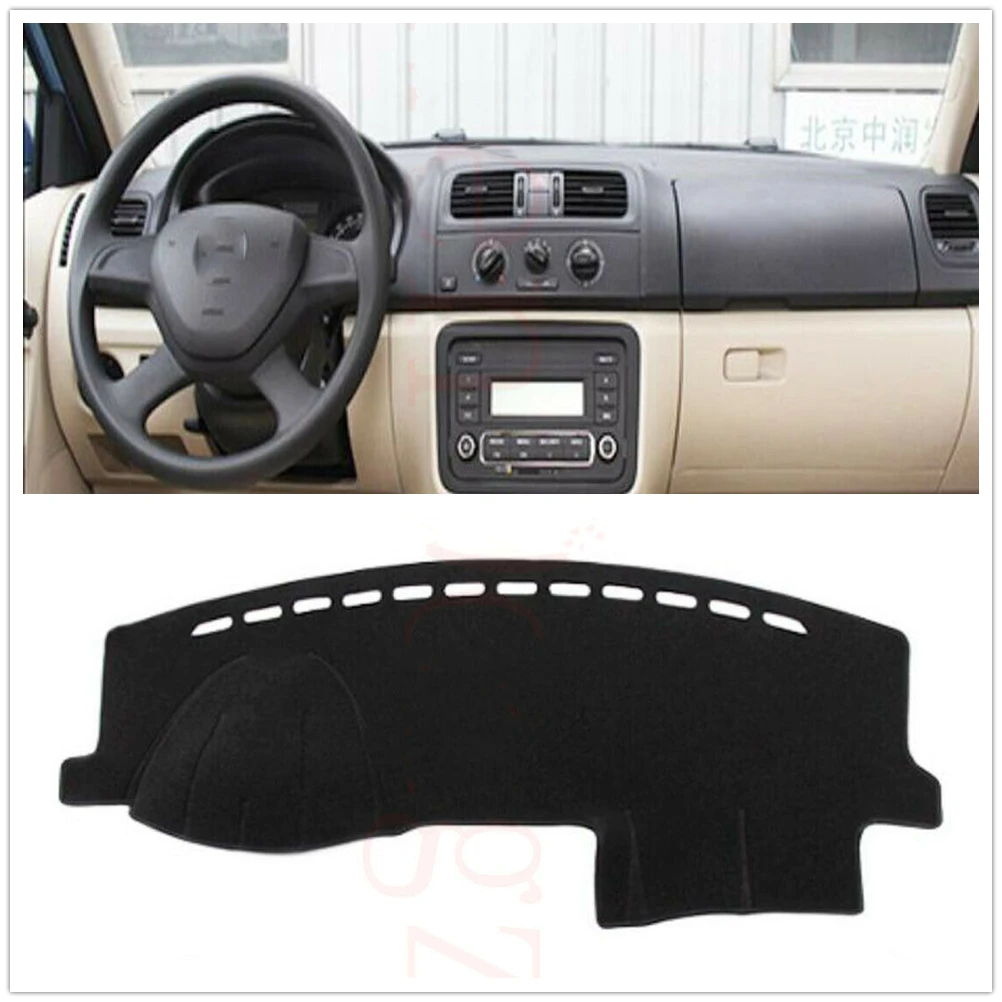 

For Skoda Fabia 2008-2014 Black Front Dashboard Cover Carpet Car Dash Board Heat Proof Mat Auto Anti-Sun Shield Pad Shade Strip