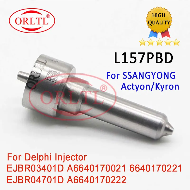 fuel injector NOZZLE  L157PBD, L 157 PBD, L157PRD  L157 PBD for EJBR04701D EJBR03401D