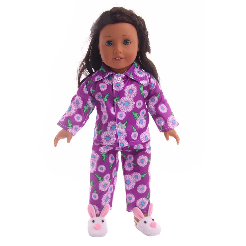 Doll Accessories Flower Pajama,Sleeping Bag,Mattress,Blanket,Fit 36Cm,43cm Baby Doll And Doll Clothes,Generation Play Toy,Gift