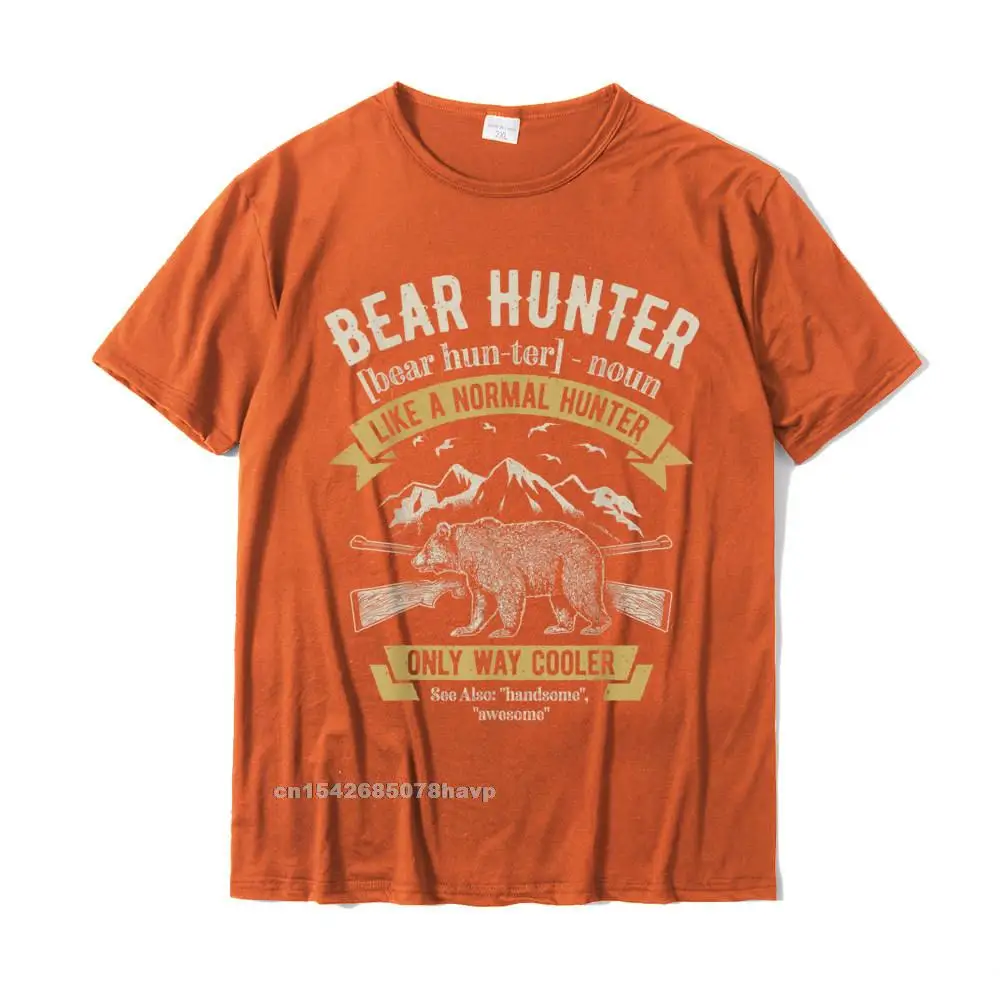 Bear Hunter T Shirt Vintage Hunting Funny Hunters Definition T-Shirt Retro Youth Tshirts Cotton Tops Shirt Casual