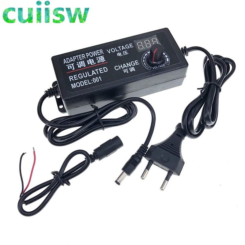 Adjustable AC To DC Power Supply 3V 5V 6V 9V 12V 15V 18V 24V 2A 3A 5A Power Supply Adapter Universal 220V To 12 V Volt Adapter