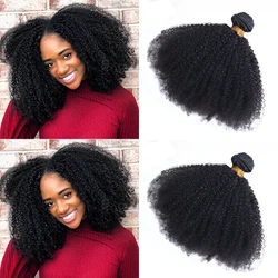 Dolago – tissage de cheveux brésiliens 100% naturels Remy, crépus bouclés, Afro, vierge 10A, Extension de cheveux 3B 3C, produits capillaires
